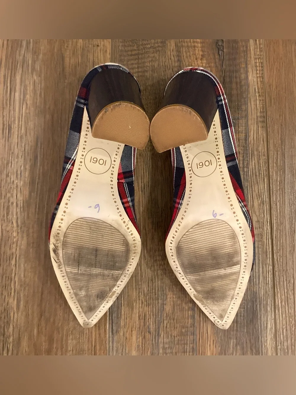 1901 Tartan Palid Women’s Block Heels